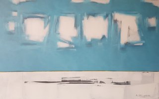 POPCORN SKIES 36x48"