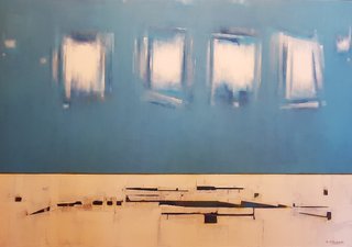 BLUE SKIES SMILING AT ME 40X60"