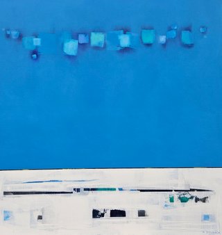 CLOUDED IN THOUGHTS 36X36" (Includes Frame)