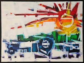 THE KEY TO WHATS IMPORTANT 30X40" $1800 (Includes black frame)