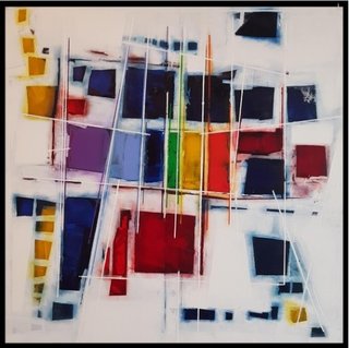 IN THE EYE OF A RAINBOW 40X40" $2500 BluDog Gallery