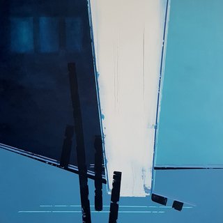 A LAZY DAY BY THE DOCK 36x36"