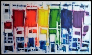 RAINDROPS KEEP FALLING ON MY HEAD 36X60"