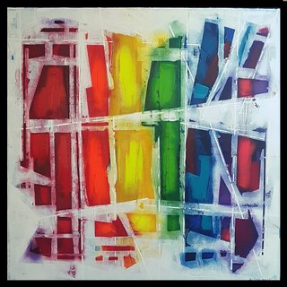 GOOD THINGS COME IN THREES 30X30"