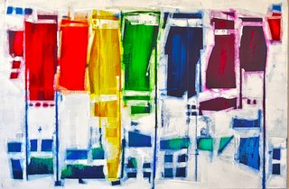 RAINBOW PETALS 40X60"