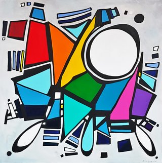 RAINBOW SPLASH 36X36" $1500