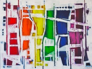 POUR ME A RIANBOW 36X48"