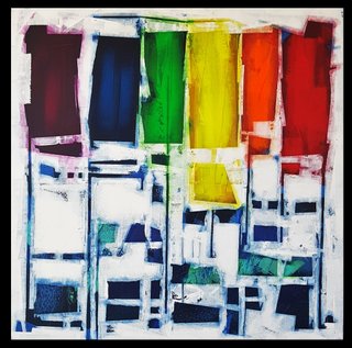 THE STORM IS ISN THE REARVIEW MIRROR 30X30"
