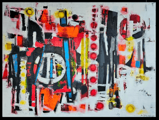 IGNITION 36x48" $2800 (includes frame) St Germain Gallery