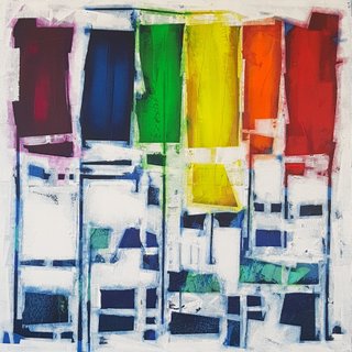 NO LOOKING BACK 40X40"