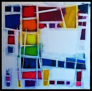 PINCH THE RAINBOW 36X36"