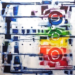 DREAM STACKER 40X40 (Includes Frame) SybilFrank Gallery