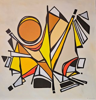 AUTUMN SKIES AND PUMPKIN PIES 36X36"