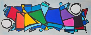 BY THE WIND OF A RAINBOW 16X40"   $900