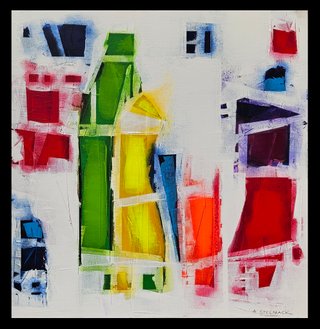 SAILS IN THE SAND 20X20" $750 (Includes black frame)