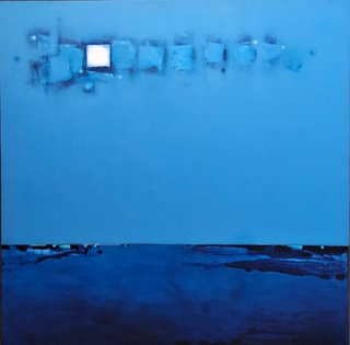 ONCE IN A BLUE MOON  40X40"    (Framed)   $2500