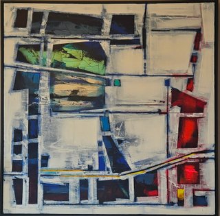 TEMPERATURE RISING 48X48"   $3500   (Includes black frame)