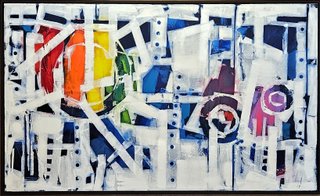 A RIVETING RAINBOW 36X60"   $3400  (Includes black floating frame)